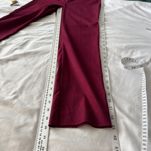 Zac & Rachel Women's Nylon Blend Jegging Pants Burgundy-Wine 8 Casual Stretch - Picture 12 of 14